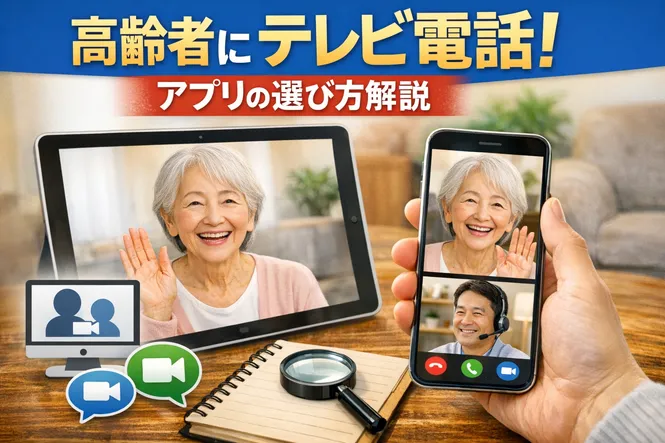 高齢者とのコミュニケーションにはテレビ電話が最適！アプリの種類や選び方を解説