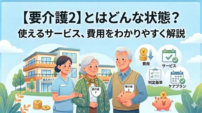 【要介護２】とはどんな状態？介護保険の認定基準、使えるサービス、費用をわかりやすく解説