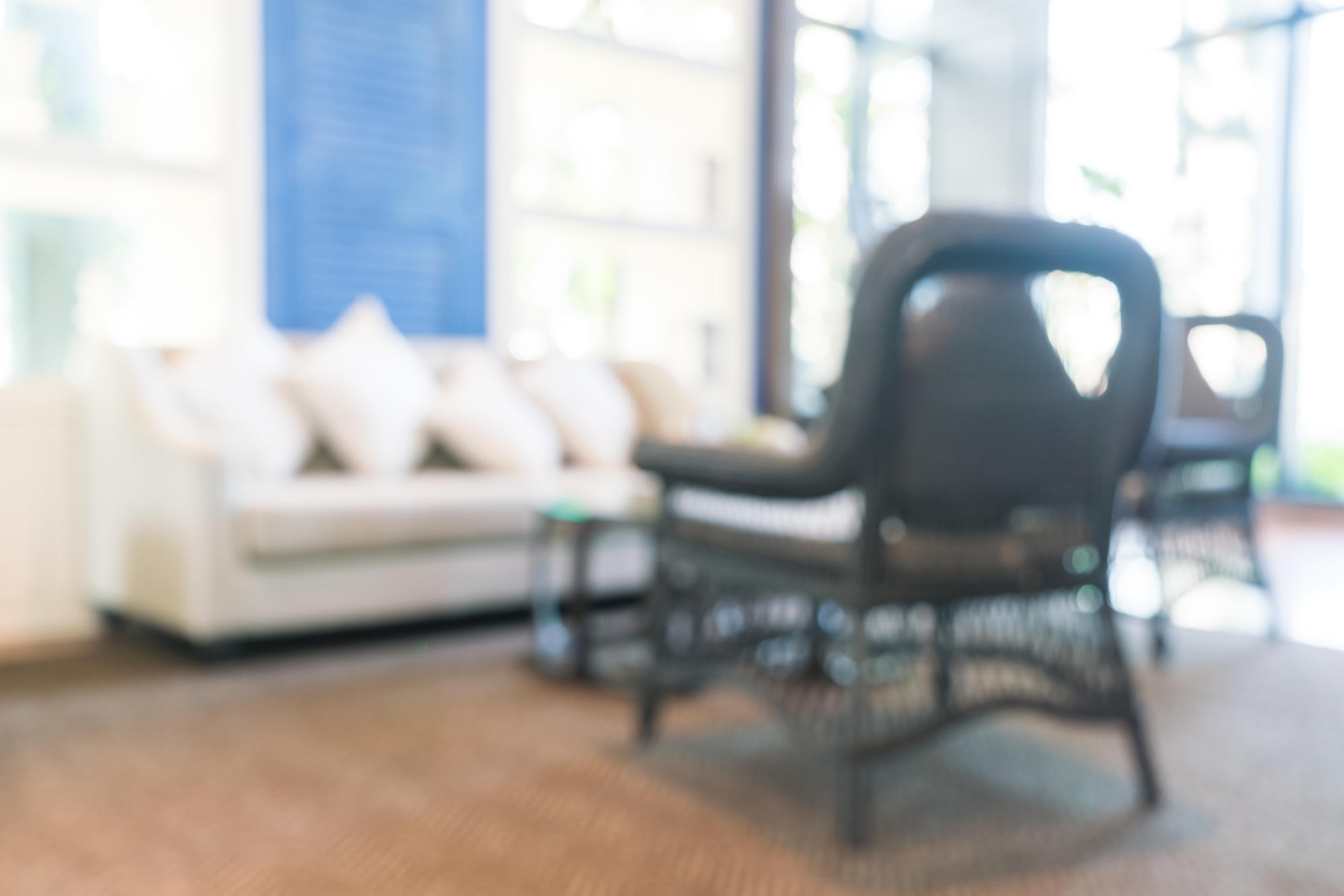 Blur luxury hotel lobby interior background