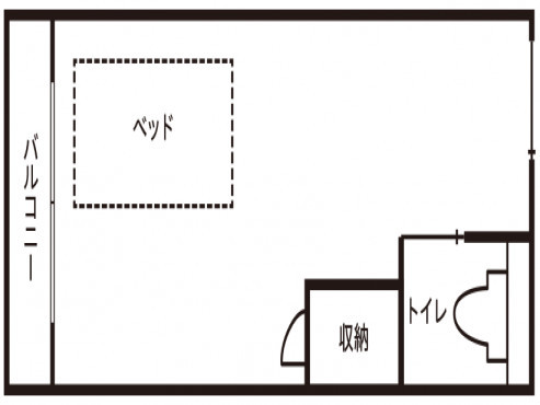 Aタイプ居室間取