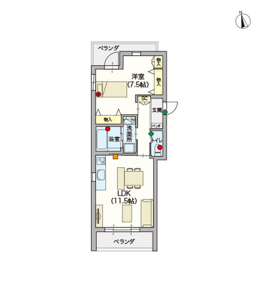 ヘーベルVillage府中若松