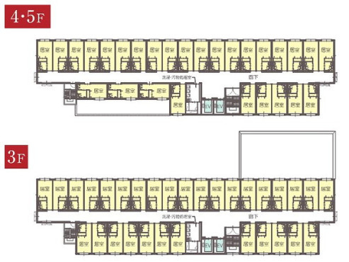 施設内間取3F～5F