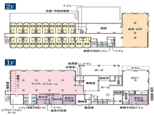 施設内間取1F～2F