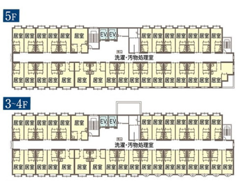 館内図３F～５F