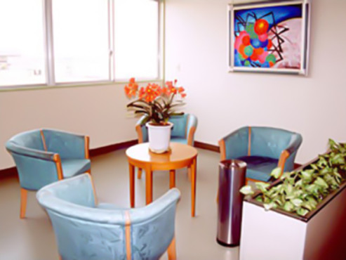 各階に設置された談話コーナー