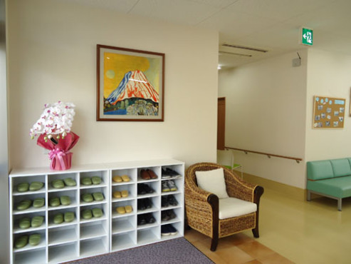 明るい玄関内部