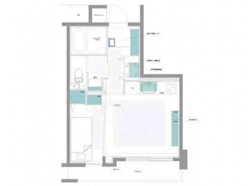 602号室　平面図