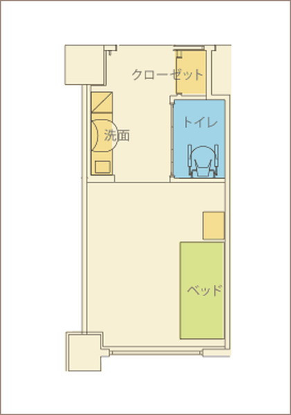 Aタイプ居室間取