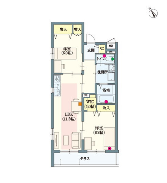 ヘーベルVillage東武練馬ビアンテラス