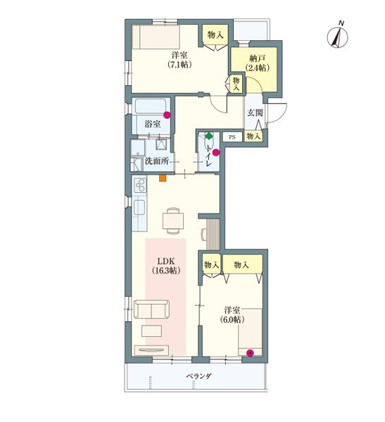 ヘーベルVillage練馬中村橋 リーフテラス中村橋