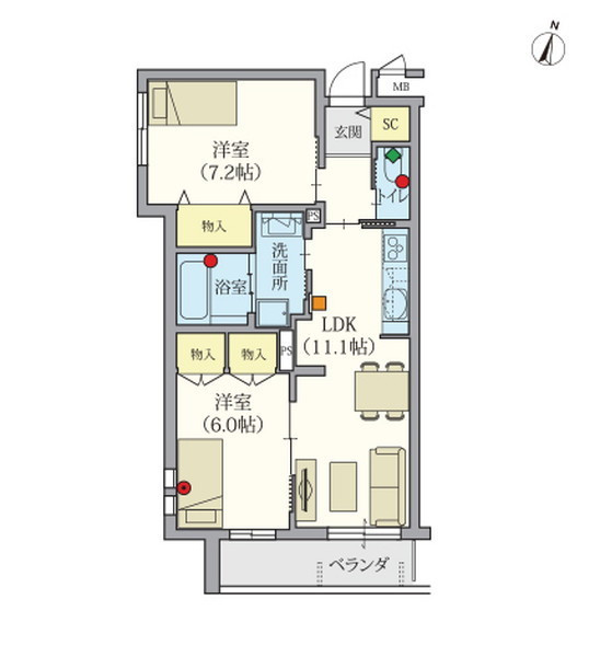ヘーベルVillage立川幸町 ペルレ立川
