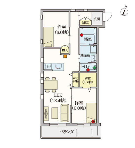 ヘーベルVillage湘南台 メゾンやませみ