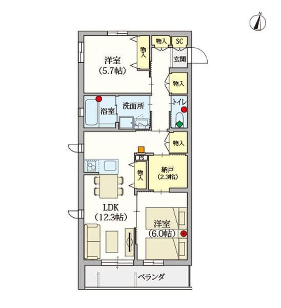 ヘーベルVillage南烏山 Trianon