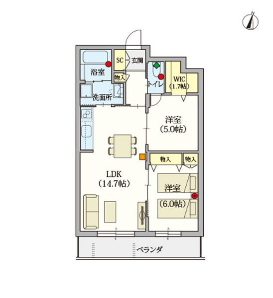 ヘーベルVillage南烏山 Trianon