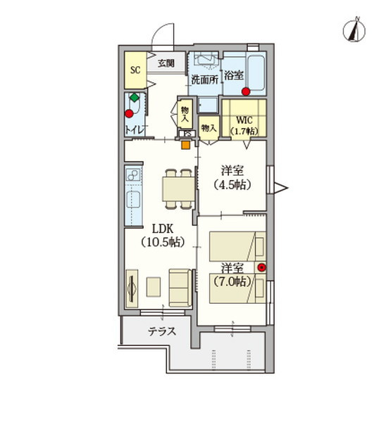 ヘーベルVillage南烏山 Trianon