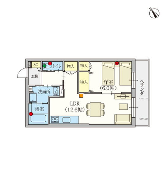 ヘーベルVillage読売ランド前 Regina