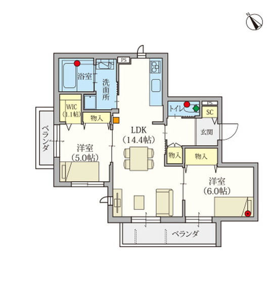 ヘーベルVillage読売ランド前 Regina