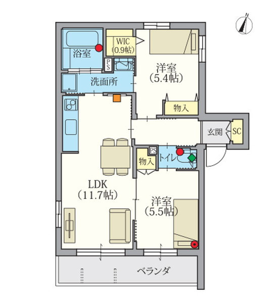 ヘーベルVillage高砂壱番館