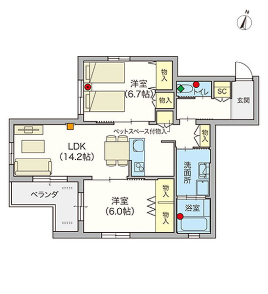 ヘーベルVillage世田谷1丁目 Paysage Clair