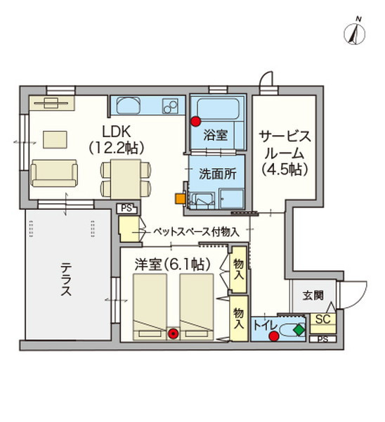 ヘーベルVillage世田谷1丁目 Paysage Clair