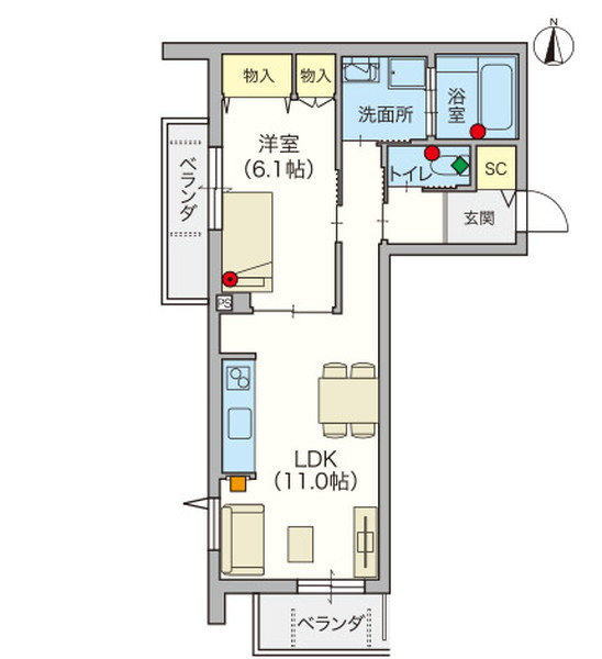 ヘーベルVillage大師公園 Village Daishi Hills 四番館
