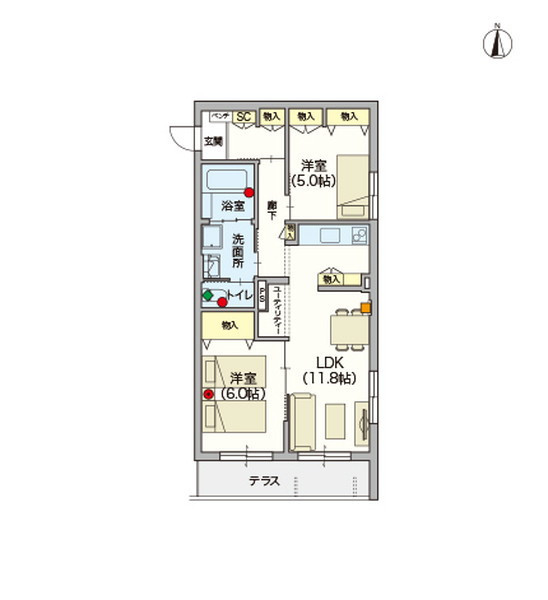 ヘーベルVillage中村橋 ルミナス中村橋