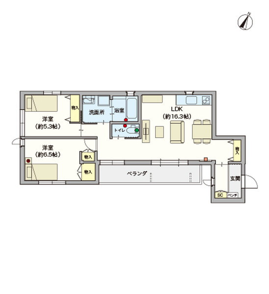 ヘーベルVillage鵜の木 Casaうのき20