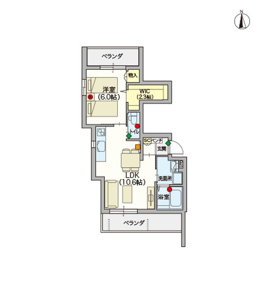 ヘーベルVillage江古田 メゾン ミモザ