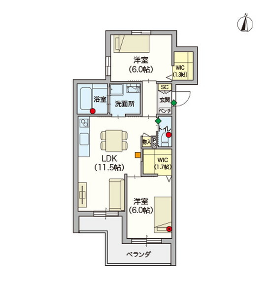 ヘーベルVillage千鳥3丁目 セレーナ千鳥